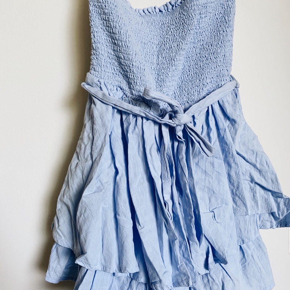 Showpo light blue strapless jumper